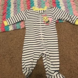 Striped Zip Up Sleeper